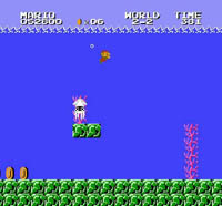 une photo d'Ã©cran de Super Mario Bros sur Nintendo Nes